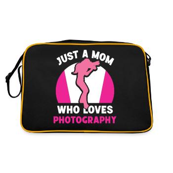 Une seule mère aime la photographie Caméra Maman - Sac Retro - noir/or - Dos