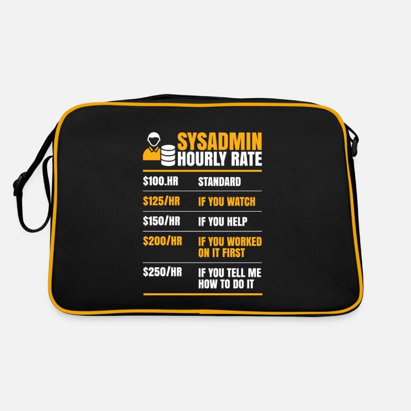 Taux horaire Sysadmin pour tous Sac Retro