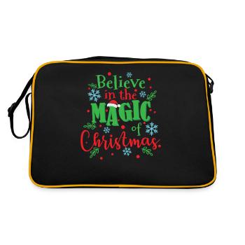 Croyez en la magie de Noël Weihnachten - Sac Retro - noir/or - Dos