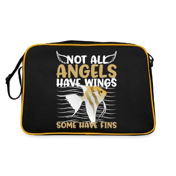 Aquarium Sammlung Aquaristik Aquarium Souvenirs - Retro Tasche - Schwarz/Gold - Hinten