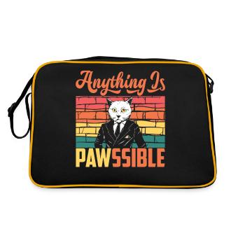 Propriétaire de chat Lifestyle Vintage Cataholic Animal - Sac Retro - noir/or - Dos