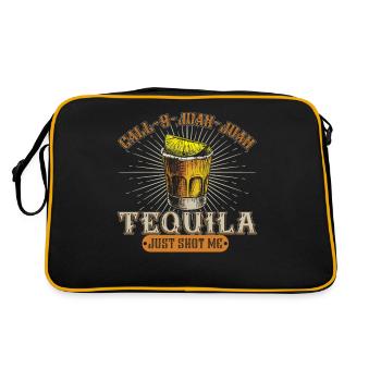 Vintage Drink Glass Tequila Drink Lover Ges - Retro Bag - black/gold - Back