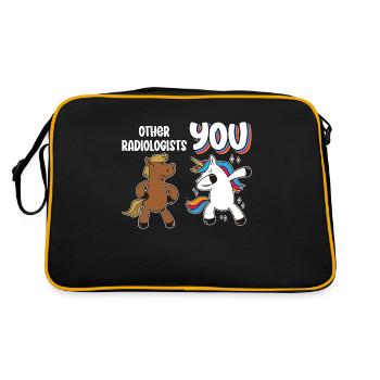Radiologist Other Radiologists Unicorn Radiology - Retro Bag - black/gold - Back