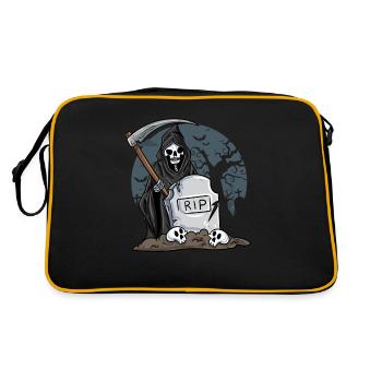 Squelette - Sac Retro - noir/or - Dos