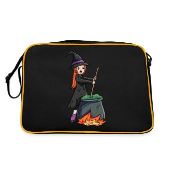 Witch Boiler - Retro Bag - black/gold - Back