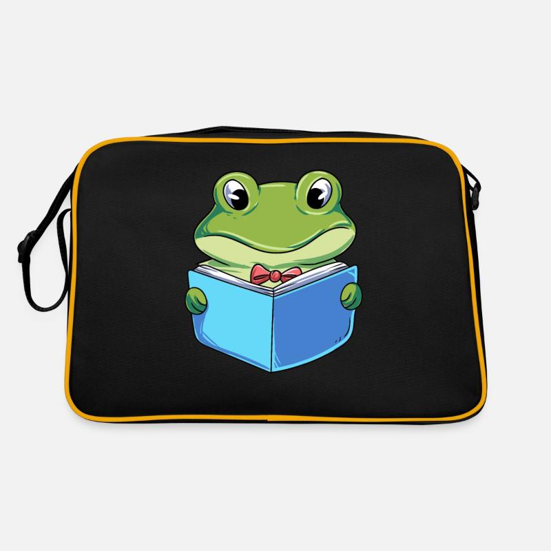 Frosch Lesebuch Retro Tasche