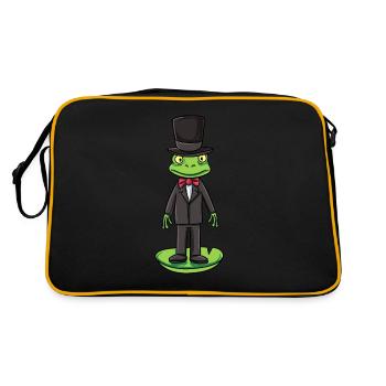 Grenouille Groom - Sac Retro - noir/or - Dos