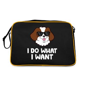 Je fais ce que je veux Cavalier King Charles - Sac Retro - noir/or - Dos