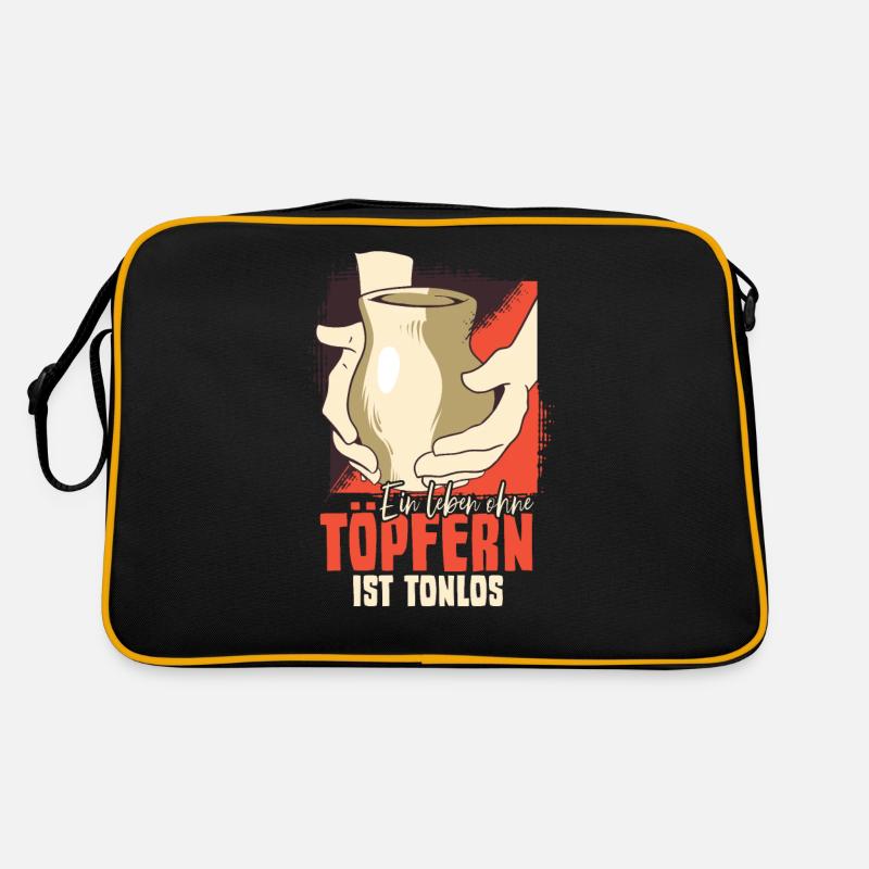 Töpfern Retro Tasche