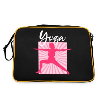 Yoga - Retro Tasche - Schwarz/Gold - Hinten
