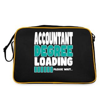 Accountant invites training - Retro Bag - black/gold - Back