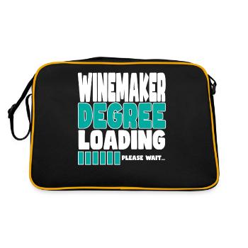 Winemaker invites training - Retro Bag - black/gold - Back