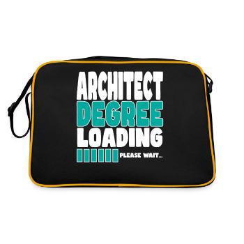 Architect invites training - Retro Bag - black/gold - Back