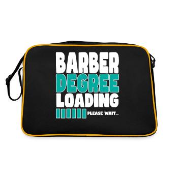 Hairdresser invites training - Retro Bag - black/gold - Back