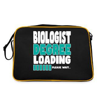 Biologist invites training - Retro Bag - black/gold - Back