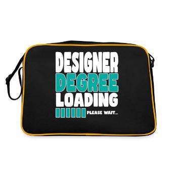 Designer invites training - Retro Bag - black/gold - Back