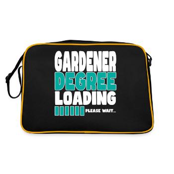 Gardener invites training - Retro Bag - black/gold - Back