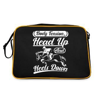 Body tension head up and heels down - Retro Bag - black/gold - Back