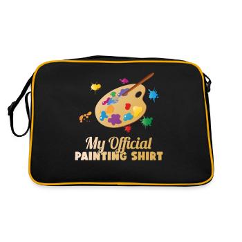 Peinture officielle Chemise Peinture Artiste Cadeau Art - Sac Retro - noir/or - Dos