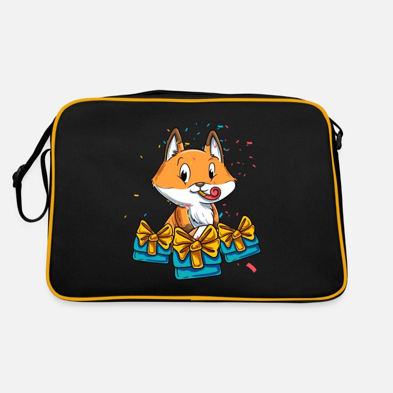 Fuchs Geburtstag Retro Tasche