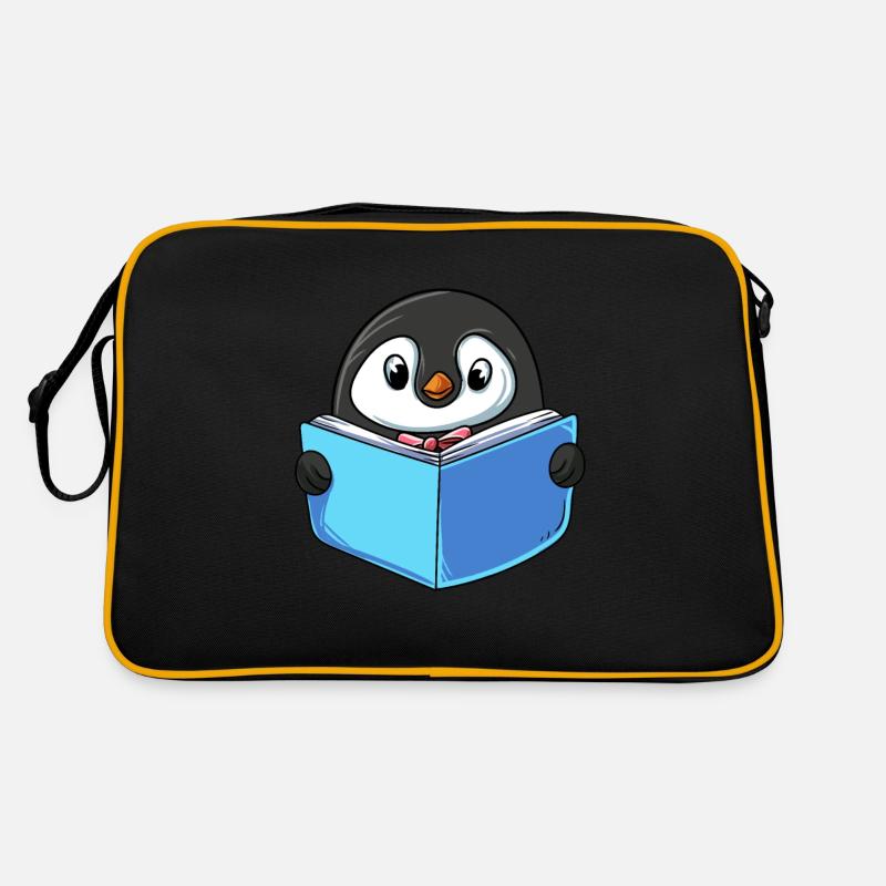 Pinguin Lesebuch Retro Tasche