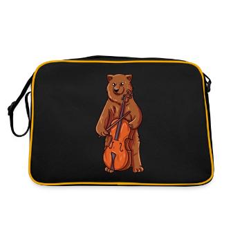 Playing the cello - Retro Bag - black/gold - Back