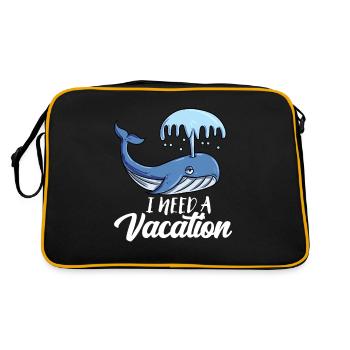 Blue whale - Retro Bag - black/gold - Back