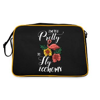 Flamant - Sac Retro - noir/or - Dos