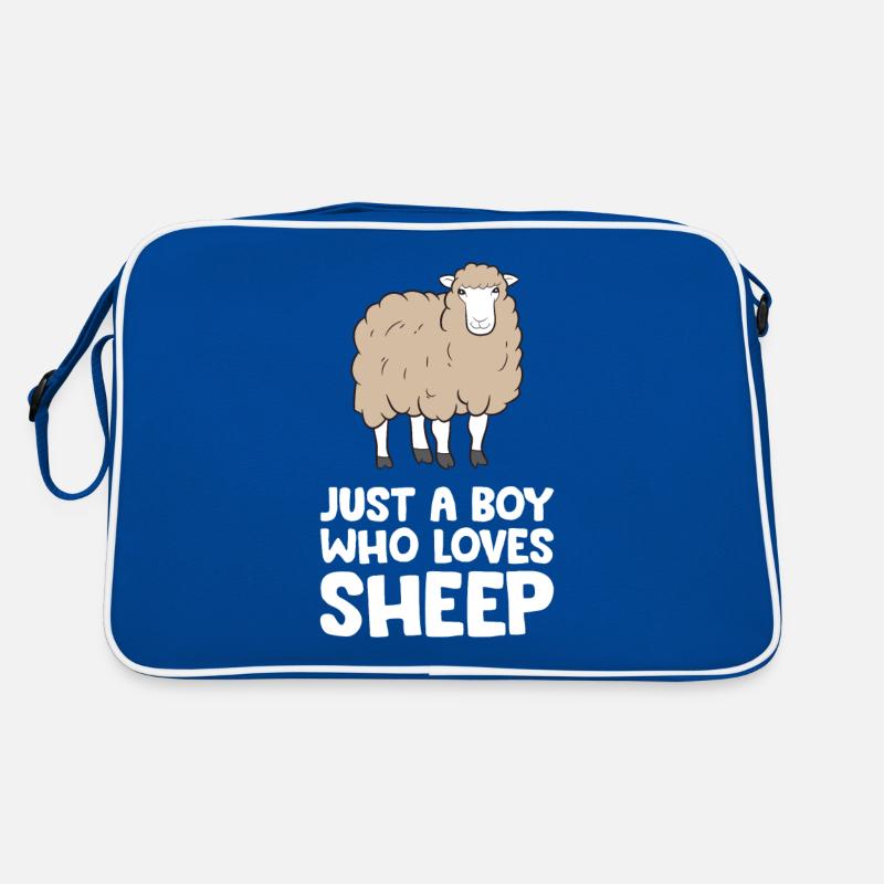 Juste un garçon qui aime la ferme de moutons Sac Retro
