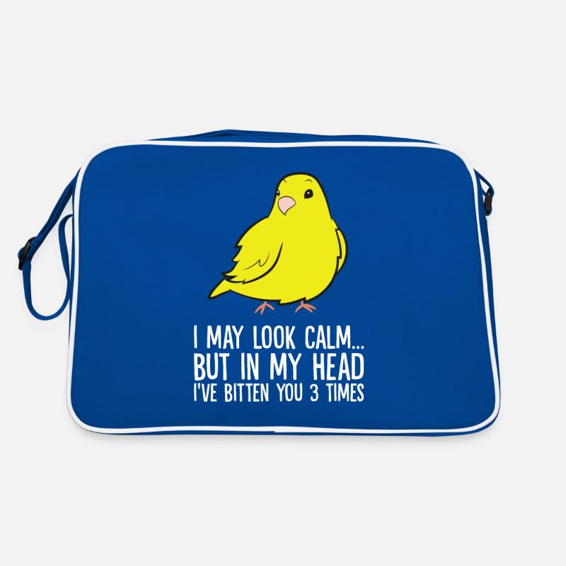 I May Look Calm In My Head I've Bitten You 3 Retro Bag