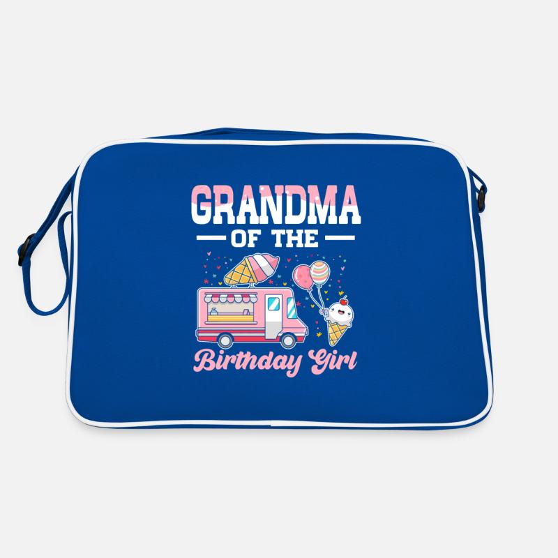Oma Großmutter Eiscreme Truck Geburtstag Mädchen Retro Tasche