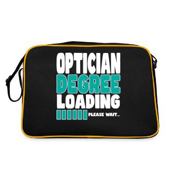 Optician invites training - Retro Bag - black/gold - Back