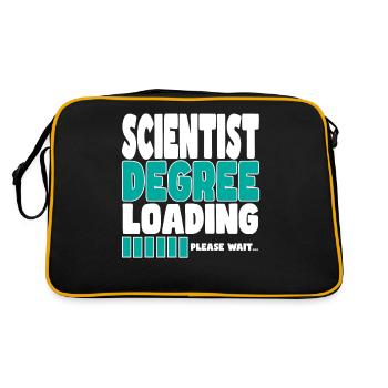 Scientist invites training - Retro Bag - black/gold - Back