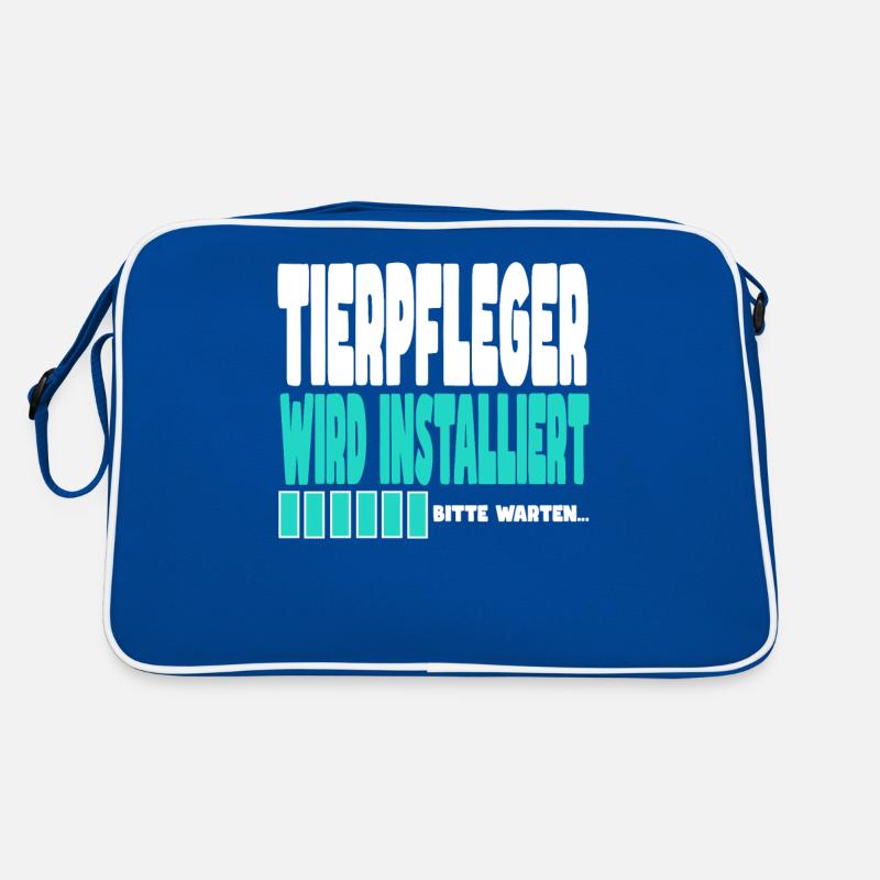 Tierpfleger wird installiert Retro Tasche