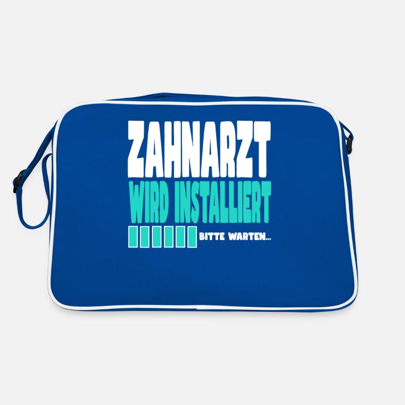 Zahnarzt wird installiert Retro Tasche