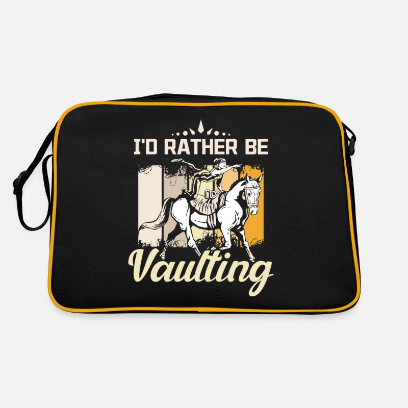 I'd rather be vaulting Retro Tasche