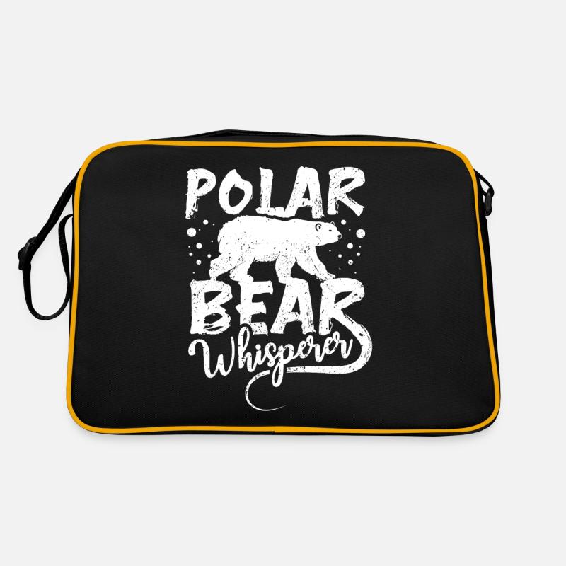 Polar bear whisperer Retro Tasche