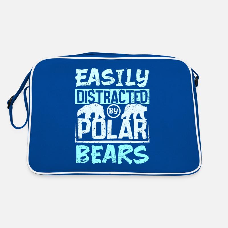 Facilement distrait par les ours polaires Sac Retro