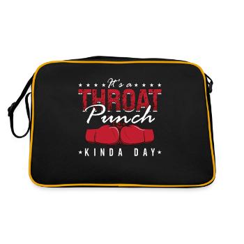 Kickboxing It's A Throat Kickboxer Fighter Boxing - Retro Bag - black/gold - Back