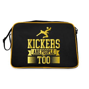 Kickers Are People Too 15 - Retro Bag - black/gold - Back