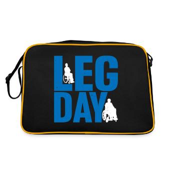 Leg Day Fauteuil roulant handicapé 24 - Sac Retro - noir/or - Dos