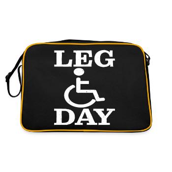 Leg Day Fauteuil roulant handicapé 23 - Sac Retro - noir/or - Dos