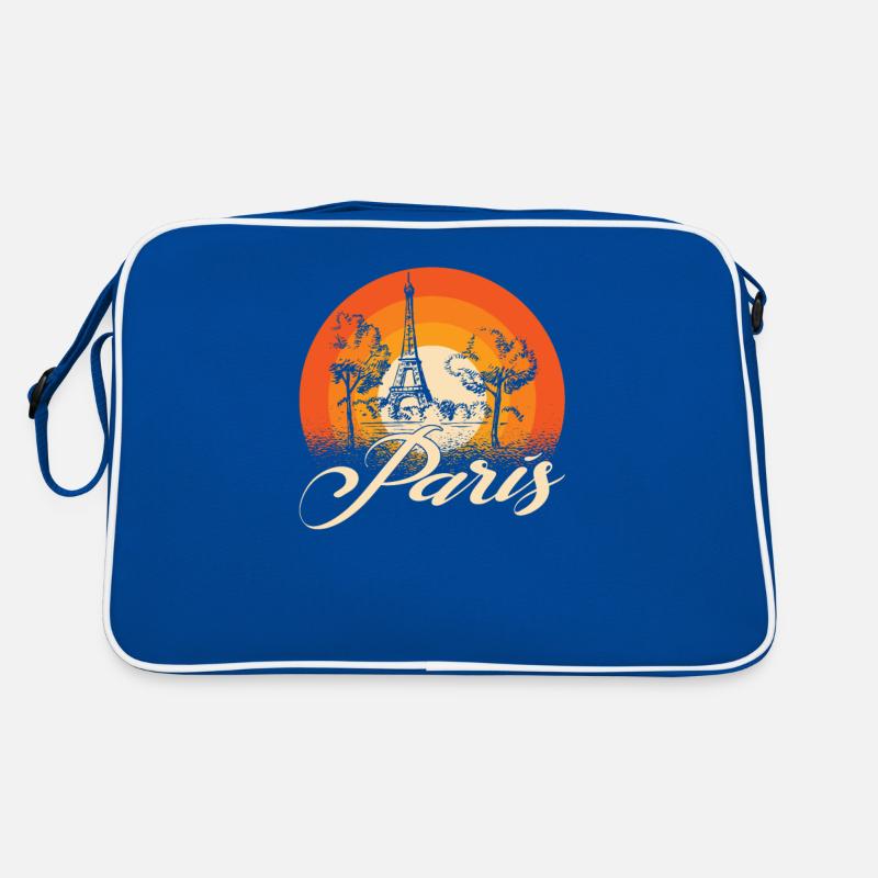 France Paris Eiffel Tower Je T'aim Retro Bag