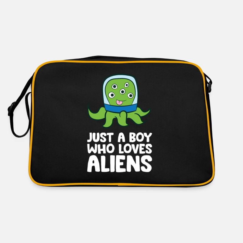 Nur ein Junge, der Außerirdische liebt Retro Tasche