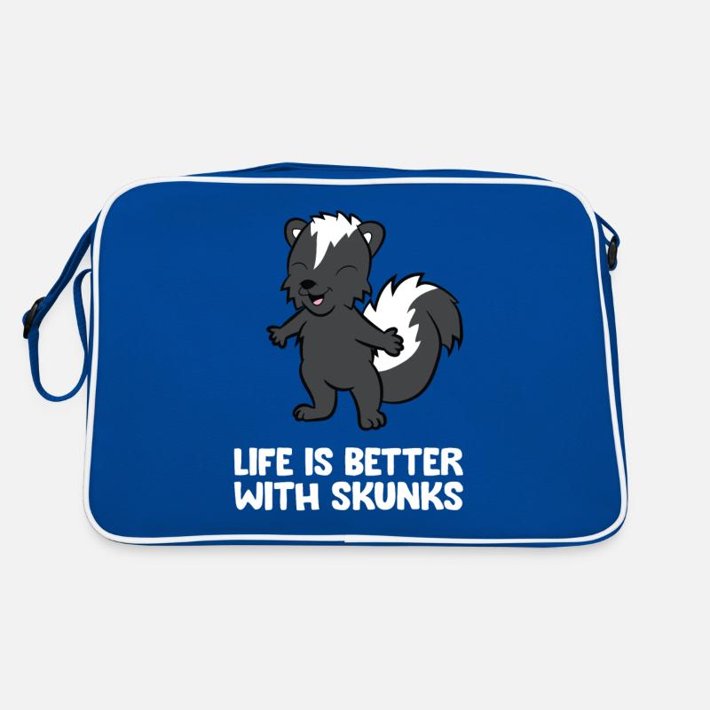 Life Is Better With Skunks Retro Bag