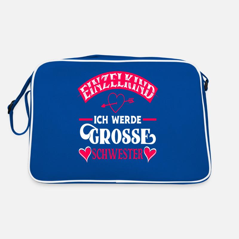 Ich Werde Große Schwester Retro Tasche