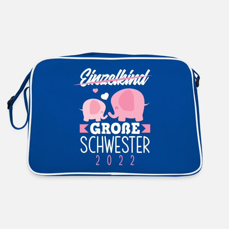 Süßes Ich Werde Große Schwester Elefant 2022 Retro Tasche