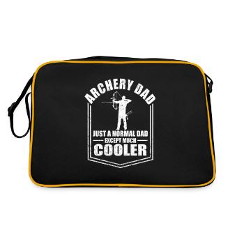 Archery Dad Normal Dad Except Cooler Fathers Day - Retro Bag - black/gold - Back