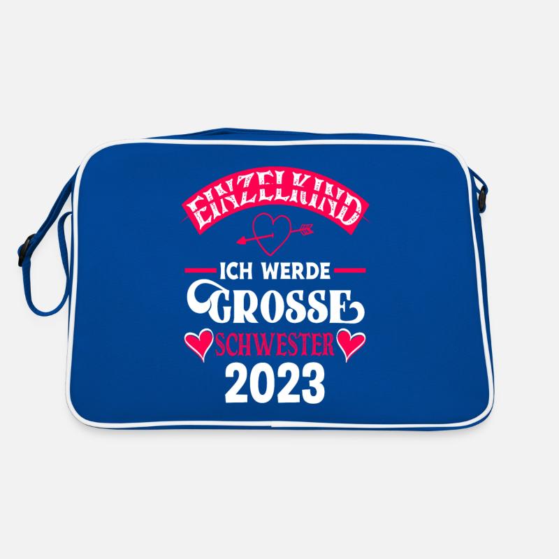 Ich Werde Große Schwester 2023 Retro Tasche