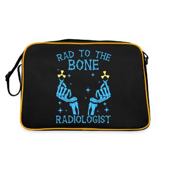 Rad To The Bone Radiologist Radiology X-Ray Doc - Retro Bag - black/gold - Back